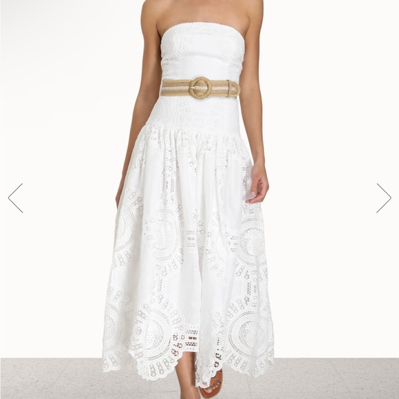 Zimmermann Dresses & Skirts - Zimmermann Vacay Strapless Midi Dress - size 8/10